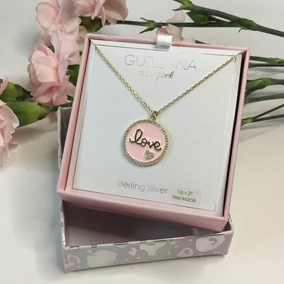 guiliana Jewelry - Guiliana NY Sterling Silver "Love" Necklace 16" + 2" New In Box